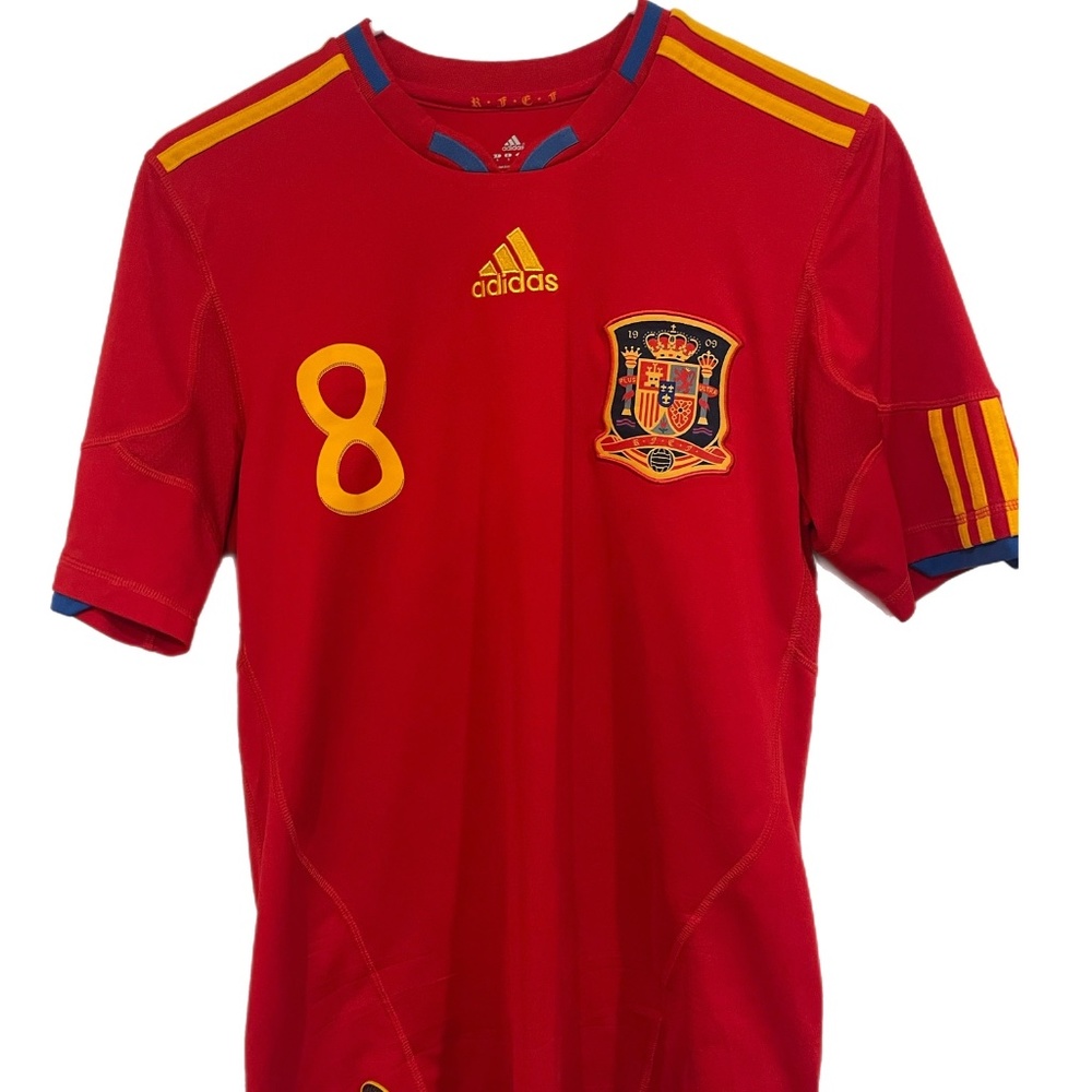 Adidas Spain Xavi #8 Home Jersey 10/11